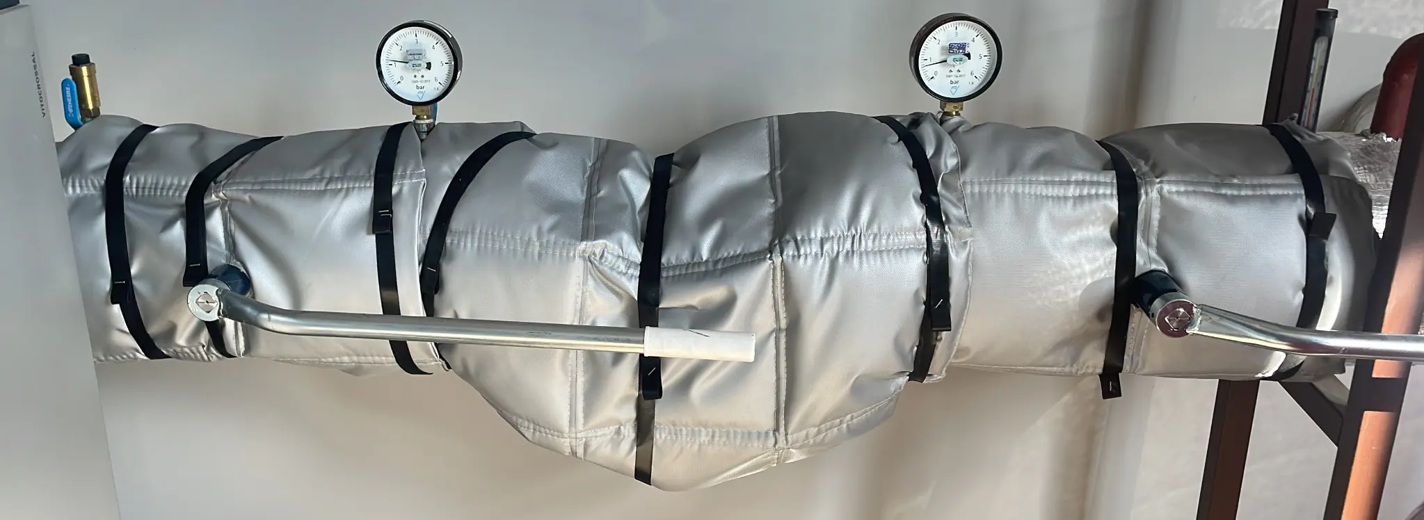 Noņemamā mehāniskā filtra un ventiļu siltumizolācija (removable insulation jackets)